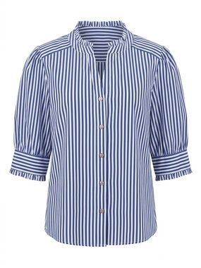 Tommy Hilfiger Blue and White Vertical Stripe Button-Down Shirt
